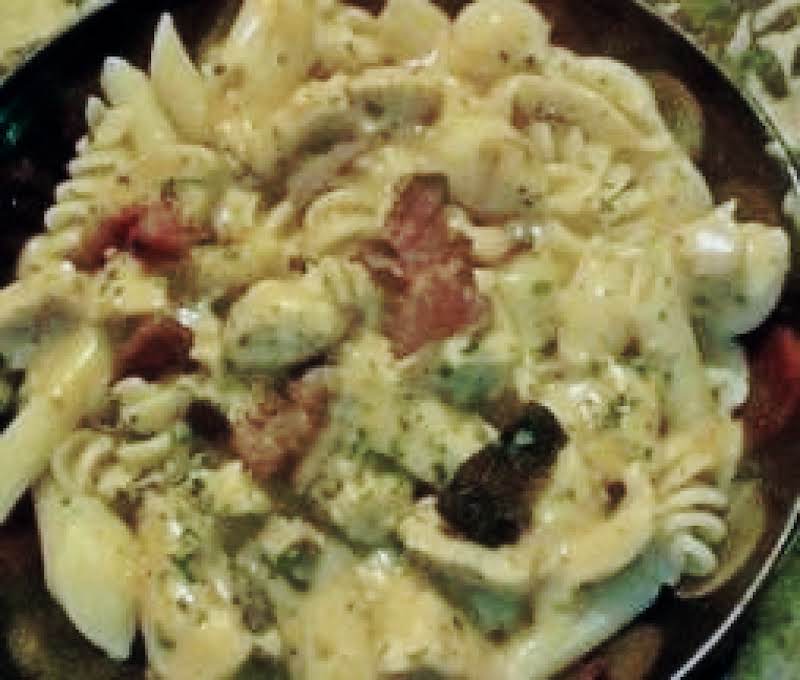 Cheddar Bacon Ranch Chicken Pasta