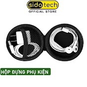 Hộp Đựng Tai Nghe Sidotech / Thẻ Nhớ / Dây Cáp Sạc / Usb / Chìa Khóa / Vé Xe / Có Túi Lưới Khóa Kéo Chống Nước Chống Bụi