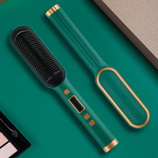 Title 11, 2 in 1 Hair Straightener Hot Comb with Negative...