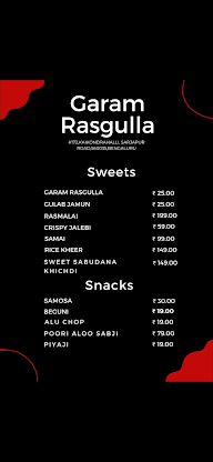 Fresh Snacks And Breakfast menu 1