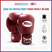 Găng Tay Boxing/ Muay Twins Fbgvl1 Cao Cấp – Đỏ Đun