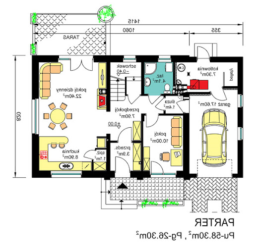 BW-03 wariant 6 - Rzut parteru