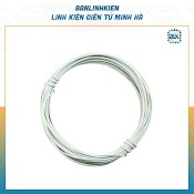 Dây Điện 0.5Mm Trắng Dùng Nối Mạch - Câu Mạch( Cuộn 5 Mét)