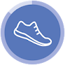 Pedometer, step counter icon