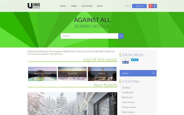 Uniq Hotels chrome extension