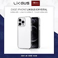 Ốp Trong Suốt Likgus Crystal Chống Ố Vàng Bảo Vệ Camera Viền Dẻo Chống Sốc Cho Iphone 11 12 13 14 Pro Max