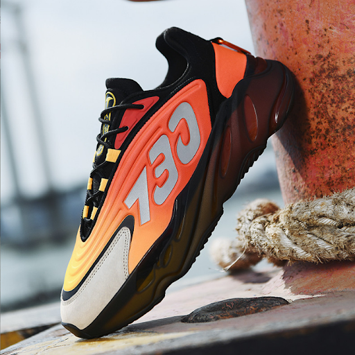 Title 5, Mens Casual Sports Leather Reflective Trendy S...