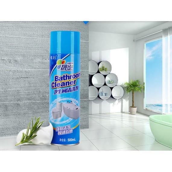 Chai Xịt Tẩy Rửa Vệ Sinh Nhà Tắm Bathroom Cleaner 500Ml Siêu Sạch - Khử Mùi, An Toàn Không Gấy Kích Ứng Da