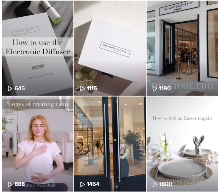 Homeware Brand on TikTok - White Company