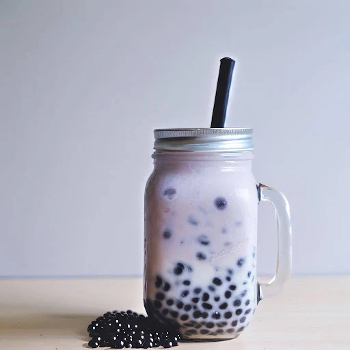Taro Coconut Bubble Milk [450 Ml, Mason Jar]