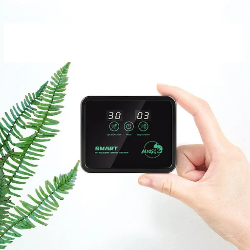Smart Reptile Terrariums Humidifiers Automatic Reptile Misting System Kit with Timer Nozzles for Rainforest Plants Amphi