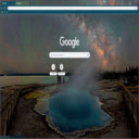 Milky Way over Black Pool, Yellowstone Chrome extension download