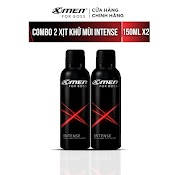 [Mã Cosmc6 Giảm 8% Đơn 199K] Combo 2 Xịt Khử Mùi Xmen For Boss Intense 150Ml/Chai