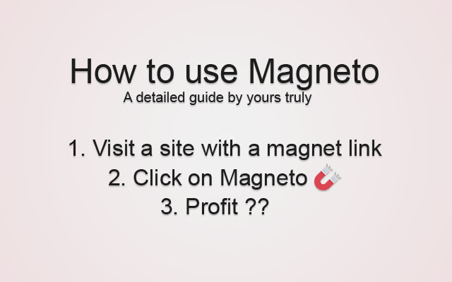 Magneto chrome extension