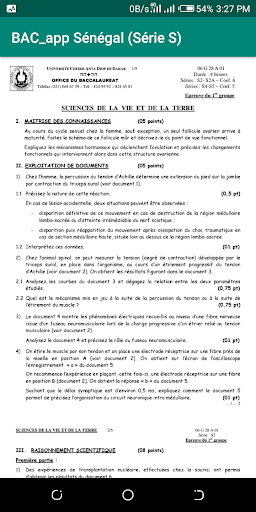 BACapp Sénégal Série S