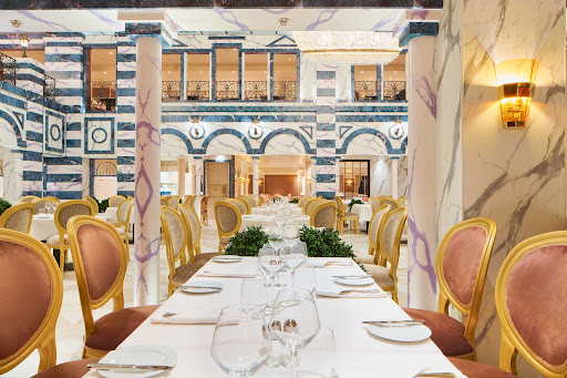 Ristorante dei Medici, one of the main dining venues aboard Carnival Firenze. 