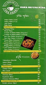 Kaka Na Cha Poha menu 2