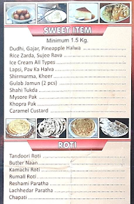 A-1 Gold Caterers menu 2