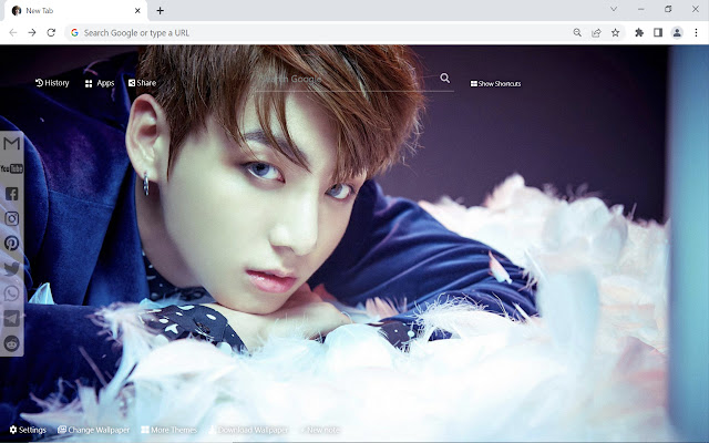 BTS JungKook Wallpaper New Tab