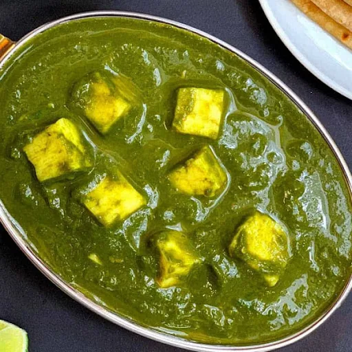 Palak Paneer With 3 Butter Roti