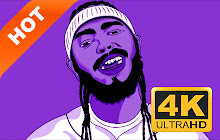 Post Malone HD Pop Stars New Tabs Themes small promo image