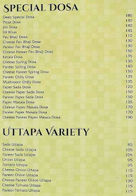 Sai Deep Restaurant menu 1