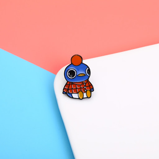 Title 2, Creative Oil Dripping Penguin Zinc Alloy Brooch...