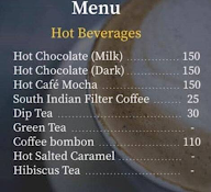 The Pod Cafe menu 1