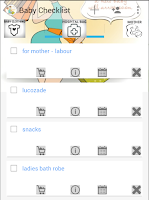 Newborn Baby Checklist Screenshot