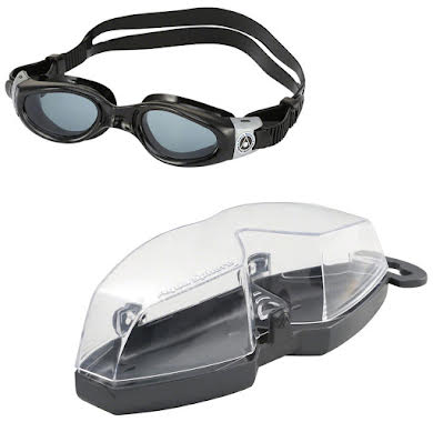 Aqua Sphere Kaiman Compact Fit Goggles - Black with Smoke Lens alternate image 1