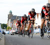 Greg Van Avermaet en Jürgen Roelandts aan het feest in (geneutraliseerde) ploegentijdrit