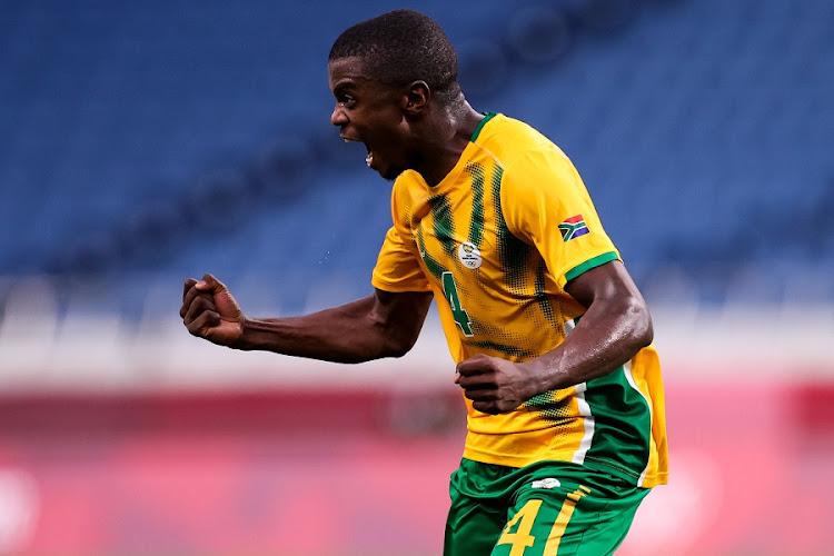 SuperSport United midfielder Teboho Mokoena celebrates his goal against France in the Men's Group A match at Tokyo 2020 Olympic Games at Saitama Stadium in Saitama, Japan on July 25 2021. Mokoena has agreed terms to sign for Mamelodi Sundowns.