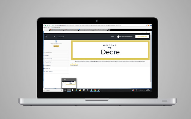 Decre chrome extension