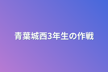 青葉城西3年生の作戦