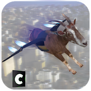 Flying Crazy Goat Simulator  Icon