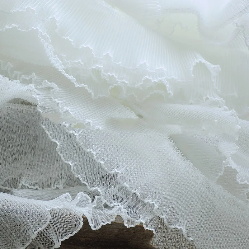 Title 10, 10CM Plisirana čipka sa čačkalicom za odevne ak...