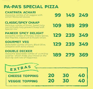 Pa-Pa Pizza By Village Cafe menu 3