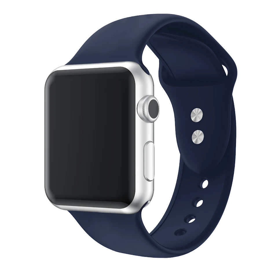 Watch Double Nail Silicone Watch Strap