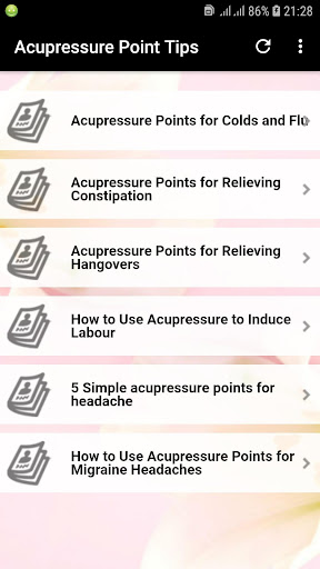 Acupressure Point Tips