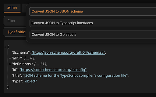 Functional JSON viewer