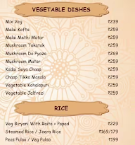 Dosa Palace menu 2