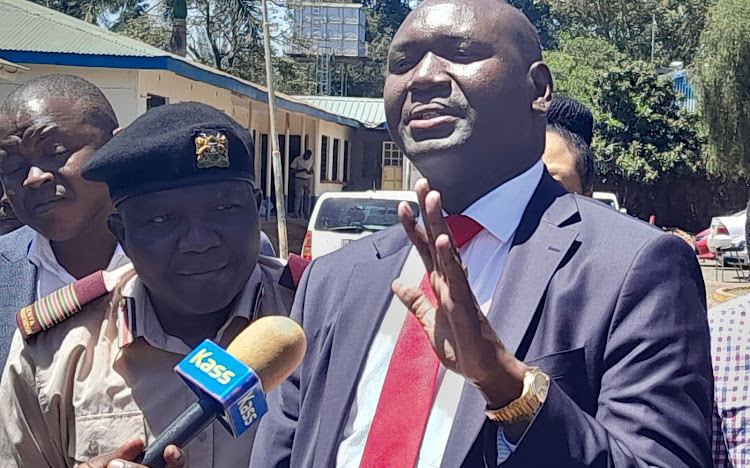 Immigration PS Julius Bitok speaks in Eldoret on May 12