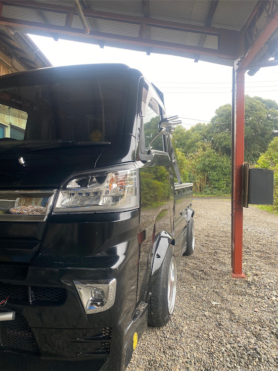 ハイゼットトラックの軽トラ乗りと繋がりたい・デジタルインナーミラー・ジャンケンミラーに関するカスタム事例の投稿画像3枚目