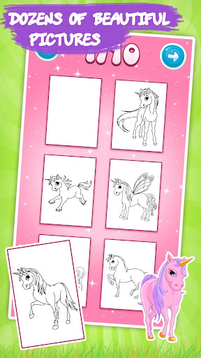 Screenshot Unicorn Kids Coloring Book