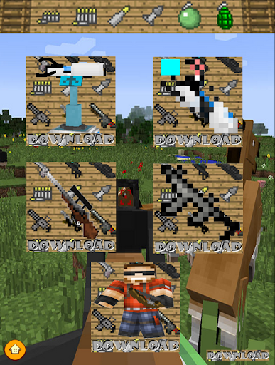 Guide Gun Mod Mcpe Skin