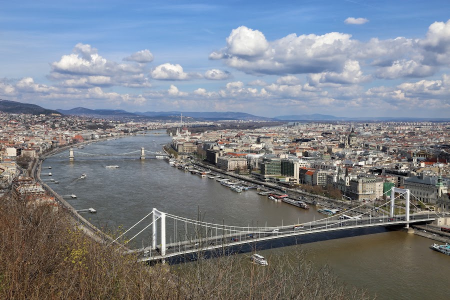 Panorama miasta z Cytadeli, Budapeszt