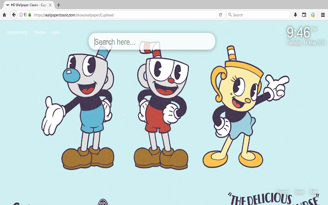 Cuphead HD Wallpapers New Tab Themes