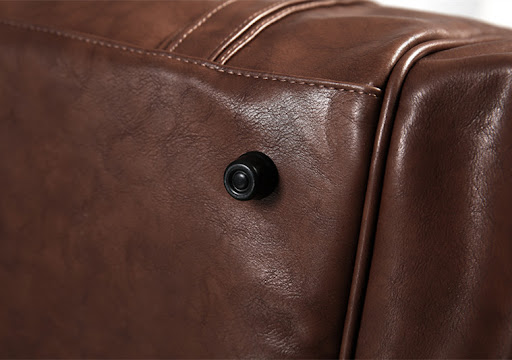 Title 10, Mens and Womens PU Leather Travel Gym Bag Lig...