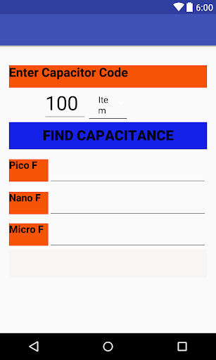 Capacitance code Calculator