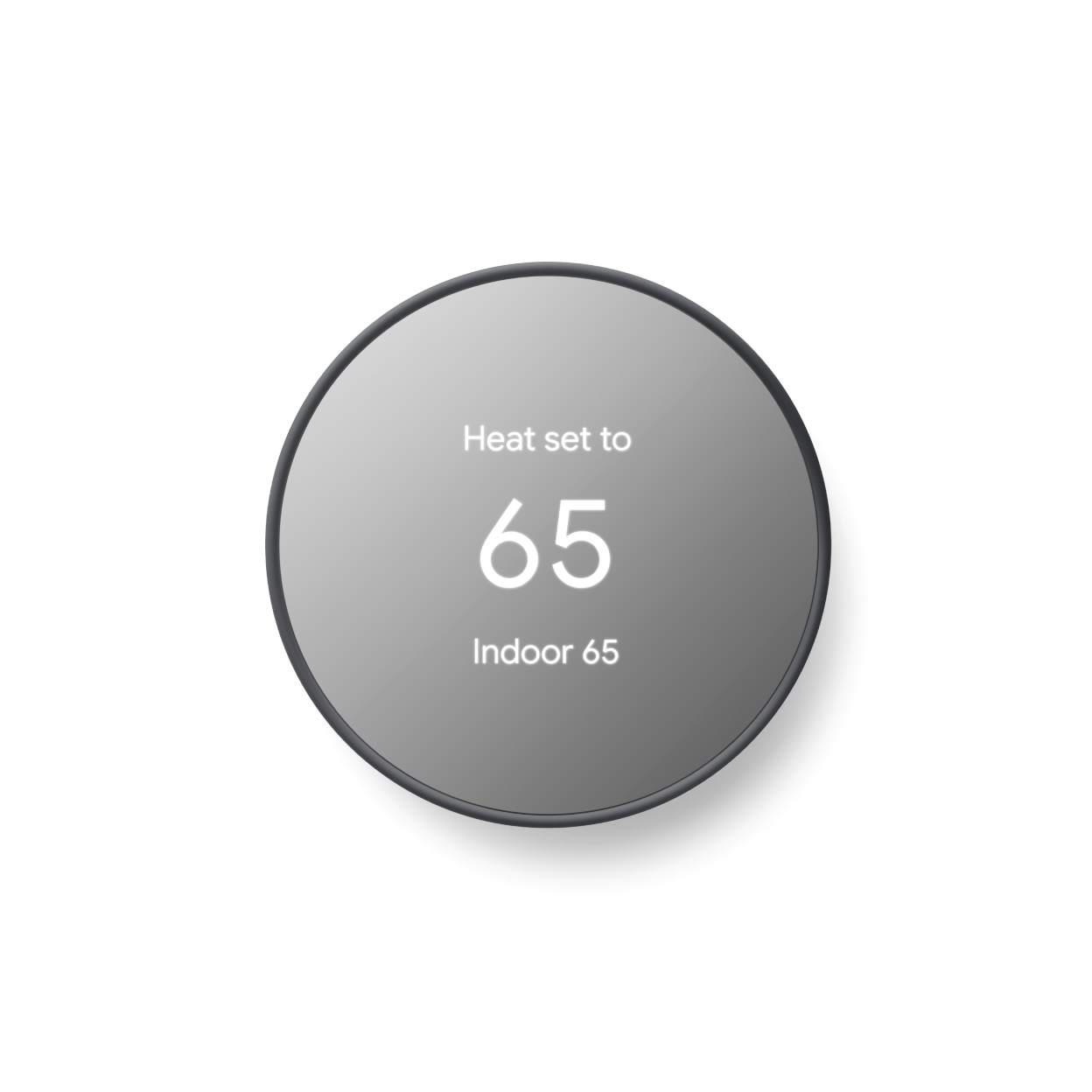 Google - Nest Thermostat - Programmable Smart Wi-Fi Thermostat (2020) - Charcoal